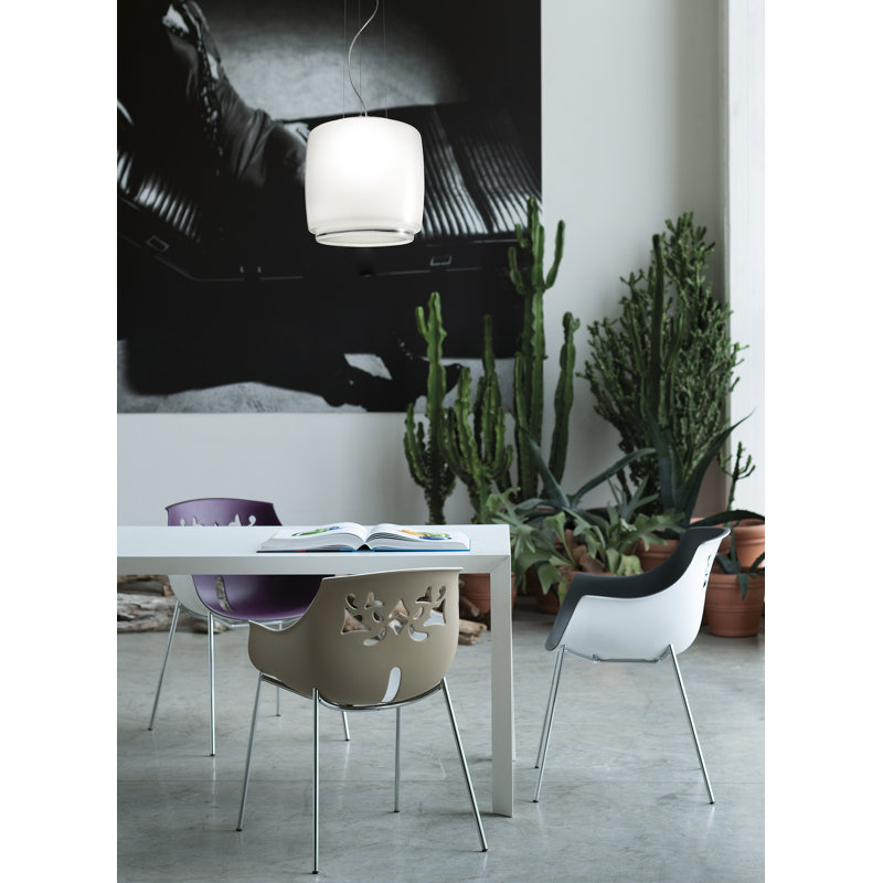 Bot Suspension 45 White Crystal Glossy White L32gg Ul, 85" H x 18" W x 18" D, 2700 Kelvins, Yes
