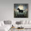 « oasis black dog-labrador lake », reproduction d’impression sur toile tendue-31878294