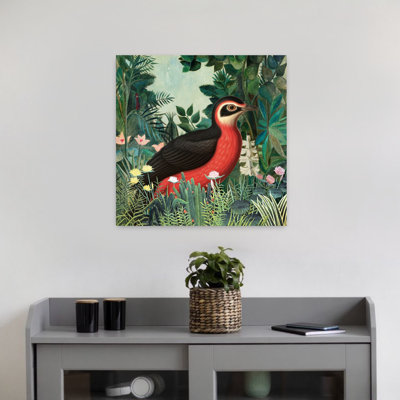 Contemporary Art Abstract Bird Animal Forest Wall Art