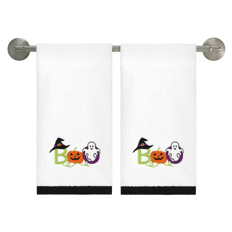 Colorful Boo Halloween 2-Pack Hand Towels