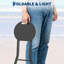 Chaise pliante avec poignée, tabouret pliable rond et robuste, pieds antidérapants, capacité de 600 lb, tabouret pliable de 18 po pour dortoir, cuisine, meuble-lavabo, église et extérieur-384139169
