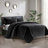 Pointehaven Black Velvet  Oversized Diamond Quilt Set, Twin/Twin Extra Long-117339332-117339334