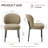 Upholstered Dining Chair with Thick Cushioned Seat-1389765731