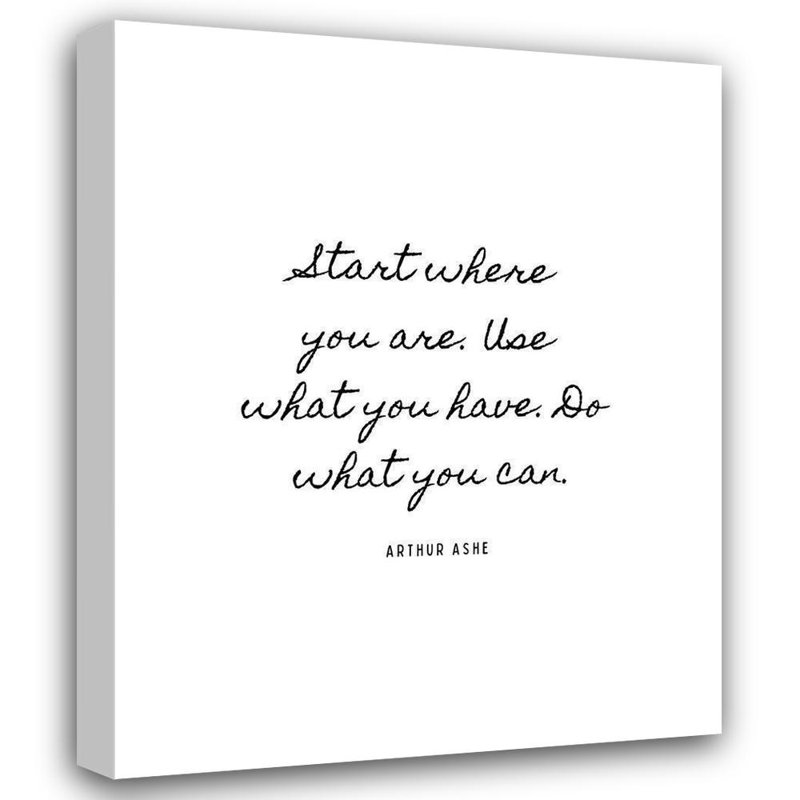 ArtsyQuotes Gallery Canvas Art: Arthur Ashe Quote: Do What You Can
