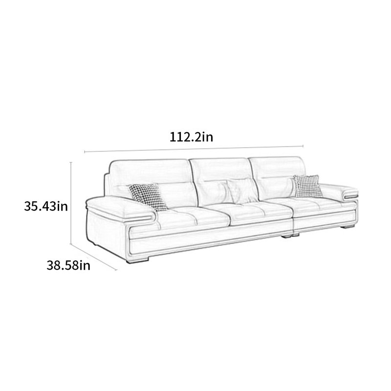 Galarza, 35.43" H x 112.2" W x 38.58" D, 3