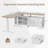 66.1" Height Adjustable L-Shaped Standing Desk with Storage Cabinet-1365819275