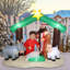 Crèche de Noël gonflable Christmas Snowy Night