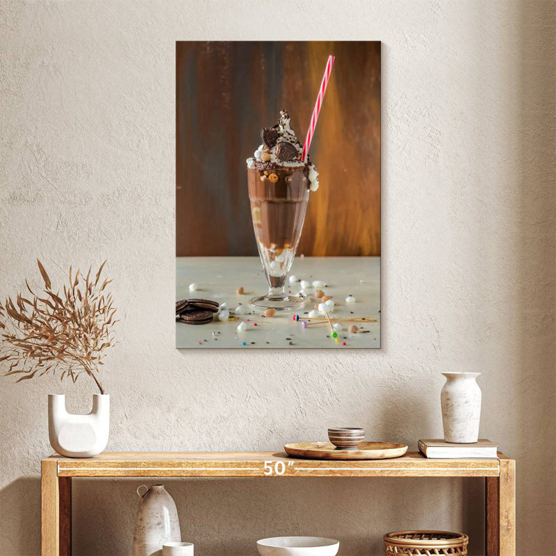 Yarlin Chocolate Cookie Milkshake, 24" H x 16" W
