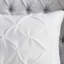 Édredon 7 pièces blanc très grand - 1 édredon, 2 taies décoratives, 3 coussins, jupe de lit Lavable à la machine Douceur décorative Repassage facile à la vapeur-118742655-118742657
