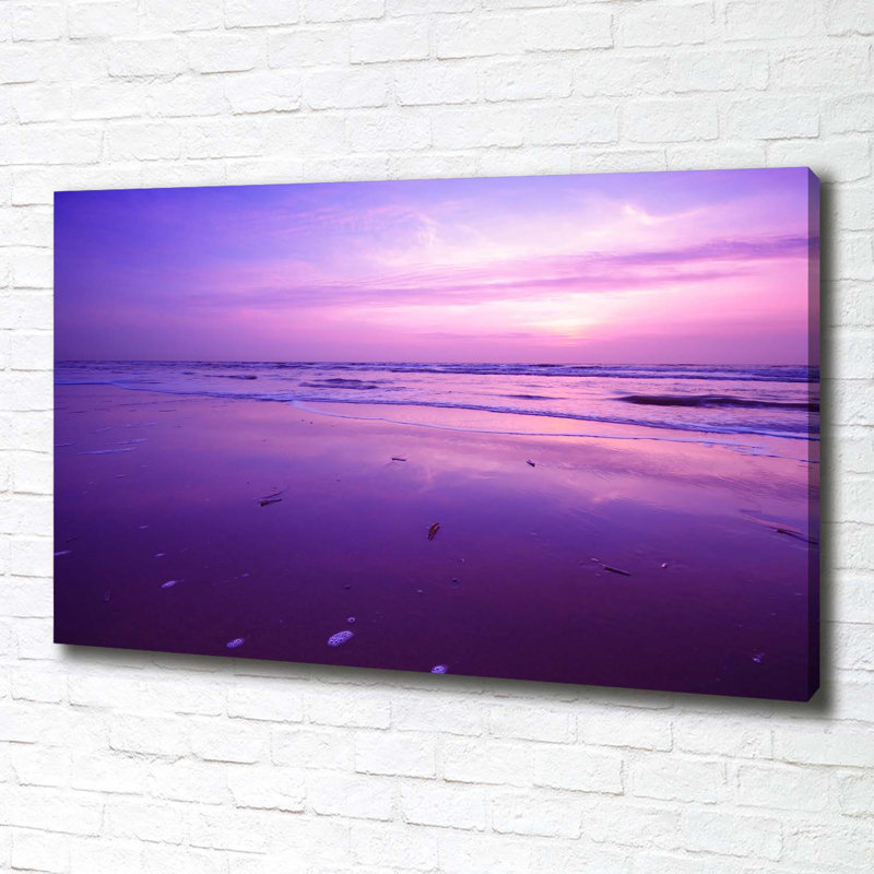 Sunset Sun Sea - Wrapped Canvas Print