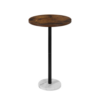 Rudasill Pedestal End Table by 17 Stories
