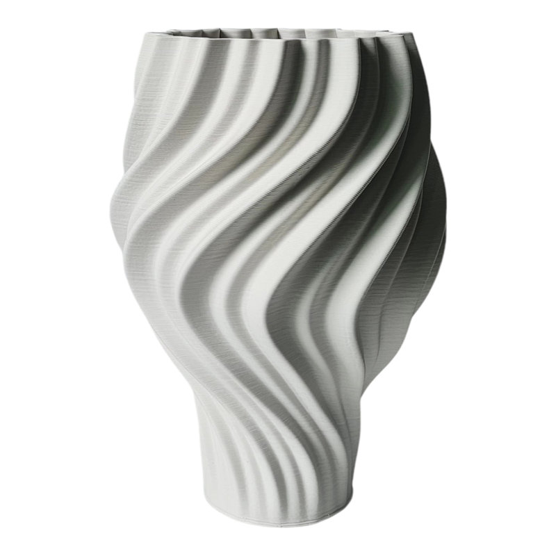 Vase Modern, H 13,5 po x l 9 po x P 9 po