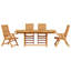 Solid Wood Patio Dining Set Table,-1407112721-1407112749