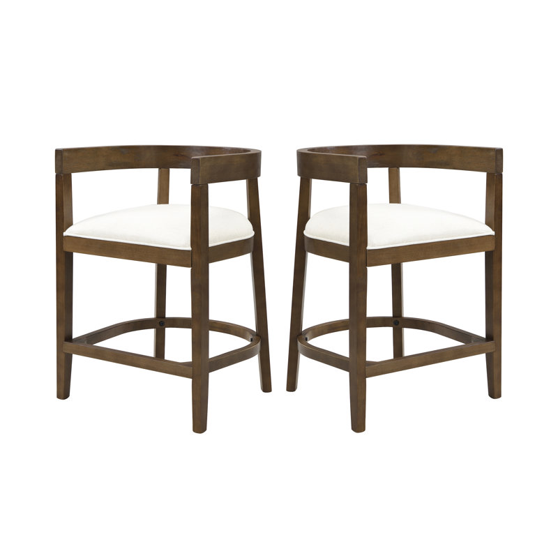 Rubberwood Counter Stool (Set Of 2)