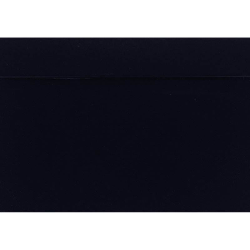 Table de chevet pour chambre à coucher - Finition en bois noir 2 tiroirs, Noir