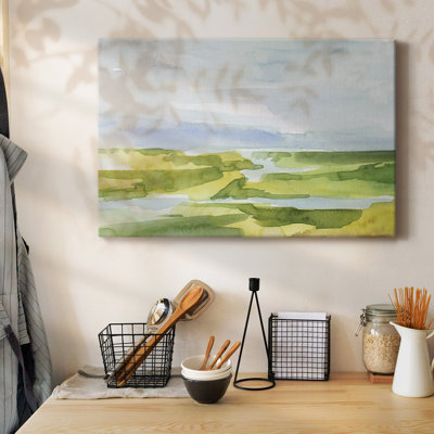 Watery Lowlands III-Gallery Wrapped Canvas