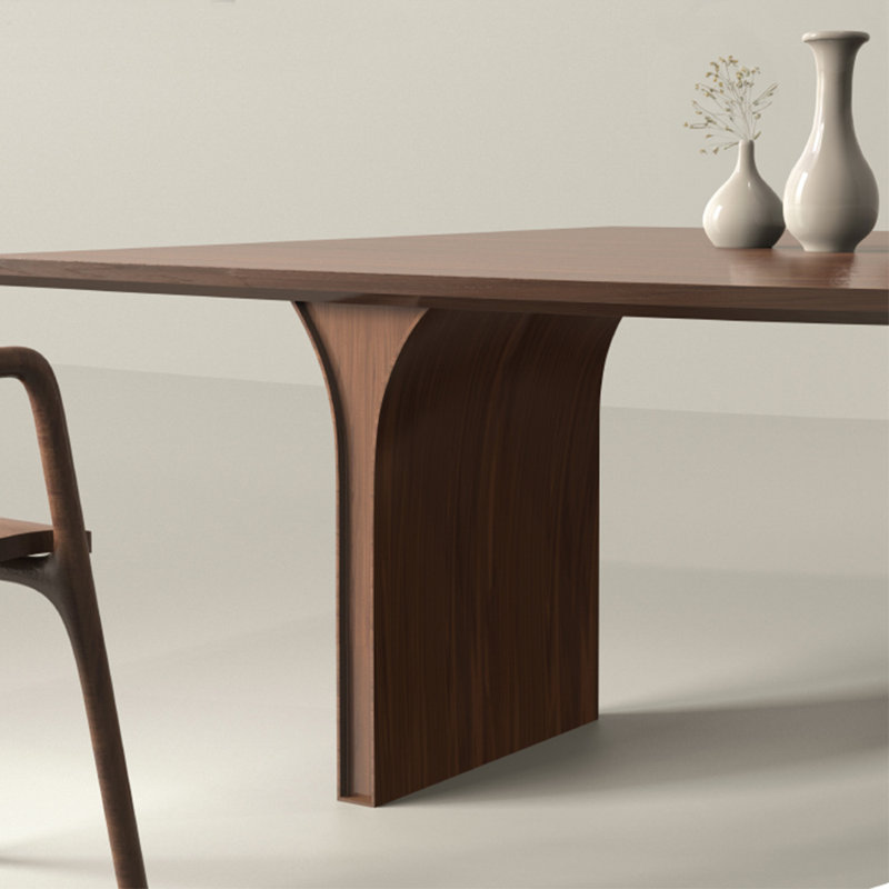 Walnut rectangular dining table, 29.53"H x 59.06"L x 31.5"W