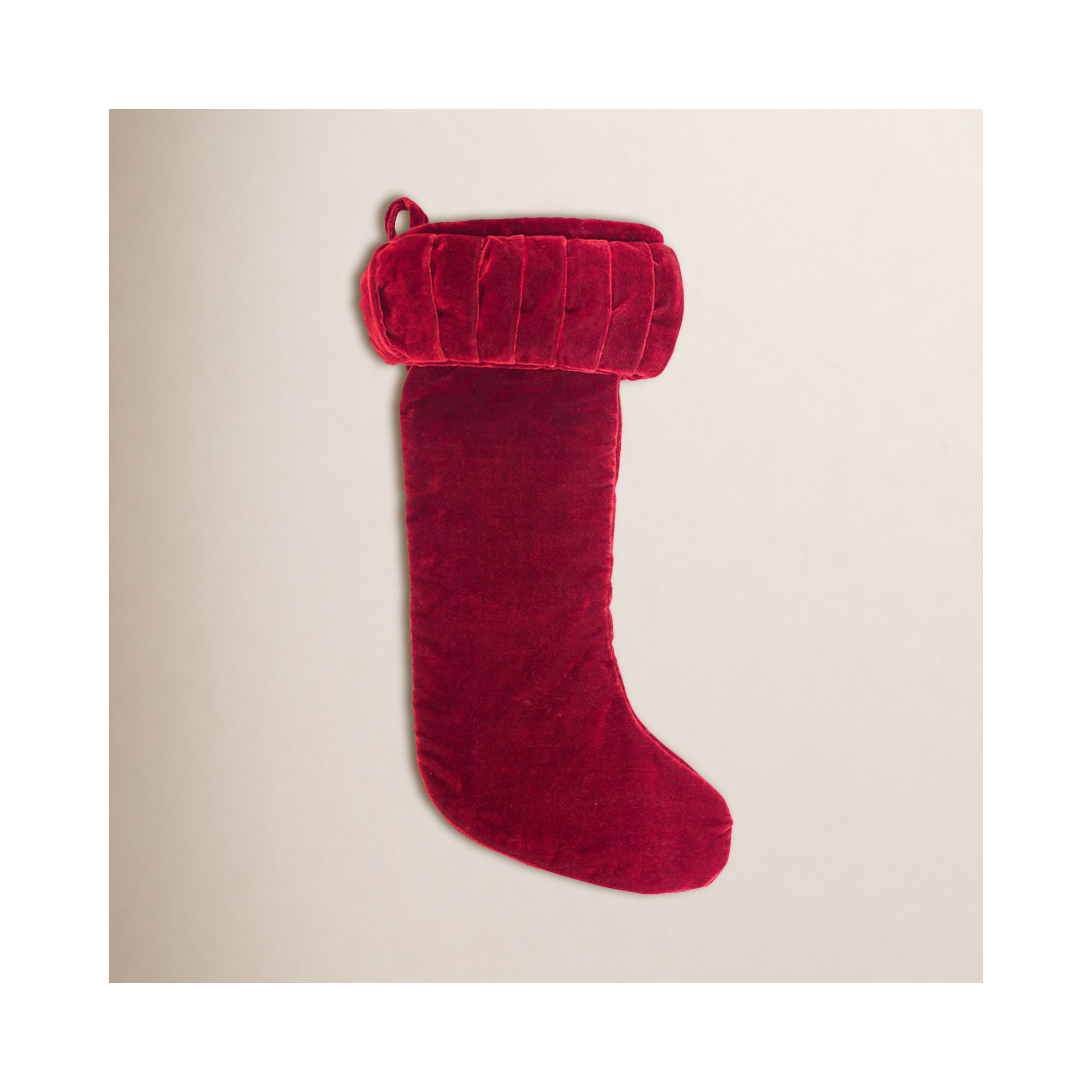 Plush Stocking, Red