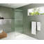 Aurora 32 in. x 78 in. Fully Frameless Fluted Radius Single Fixed Shower Panel-179818109-204603800