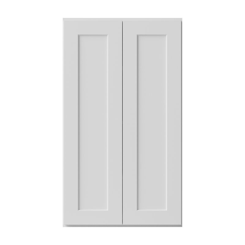 Armoire de cuisine en bois massif prête à assembler, 24", Blanc, 42"