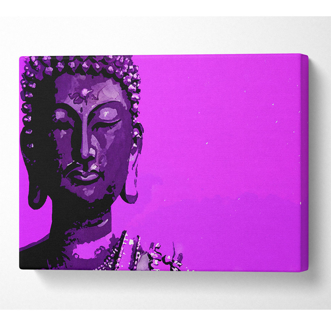 Buddha Popart Lila - Druck