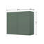 Meuble de cuisine mural Easy-DIY, 91,4 cm (L) x 30,5 cm (P) x 76,2 cm (H), style Shaker Basilic, à monter soi-même, 2 portes et 2 étagères-136984533-136984541