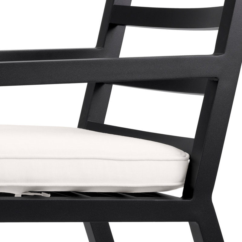 Delta Outdoor Dining Armchair, Black