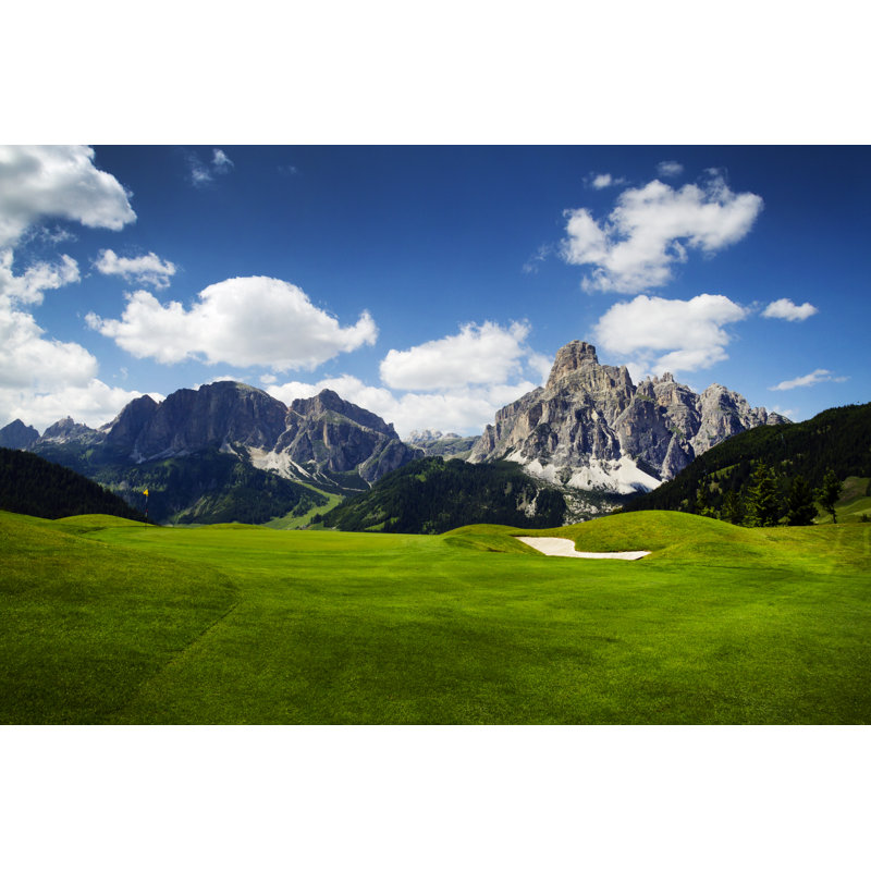 Golf Course In The Italian Dolomites by Eugenesergeev - Wrapped Canvas Print, 20cm H x 30cm W x 3.8cm D