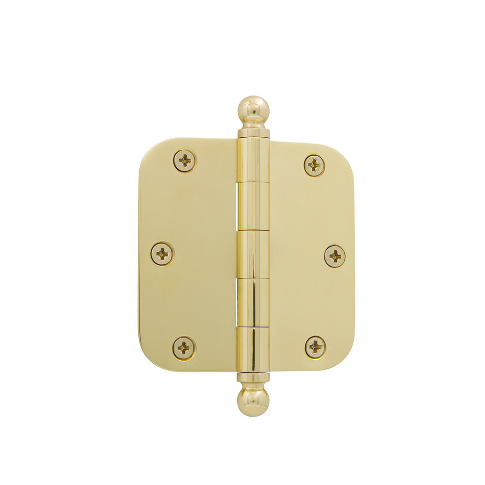 3.5" Ball Tip Residential Hinge with 5/8" Radius Corners Grandeur