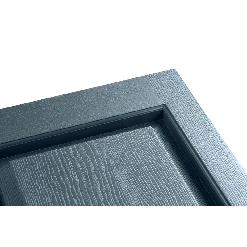 Paire de volets avec panneaux en vinyle surélevés standard, Indigo, 71 po x l 15 po x P 1 po