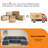U-Shape Modular Sectional Sofa, 6-Seat Corduroy Convertible Couch with 2 Removable Ottomans & Throw Pillows, Oversized Corner Sofa with Ottoman Modules for Living Room, Apartment, Large Space-107093708