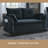 57'' Velvet Sleeper Sofa-544491449