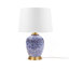 Lampe de table bleue en céramique