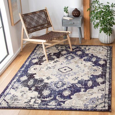 Tapis oriental mauve / beige