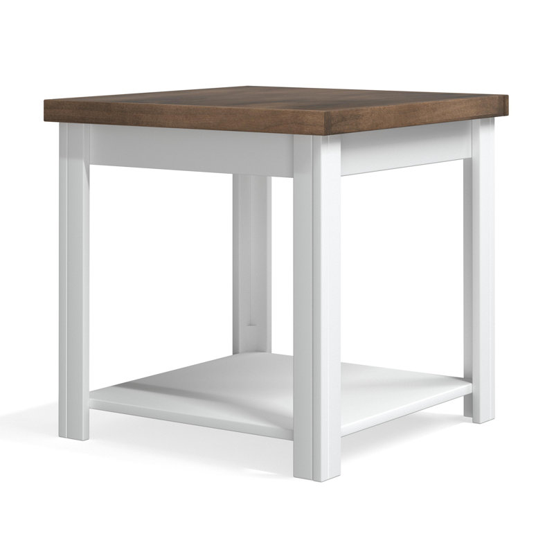 Table basse Oliviya, Naturel, Blanc