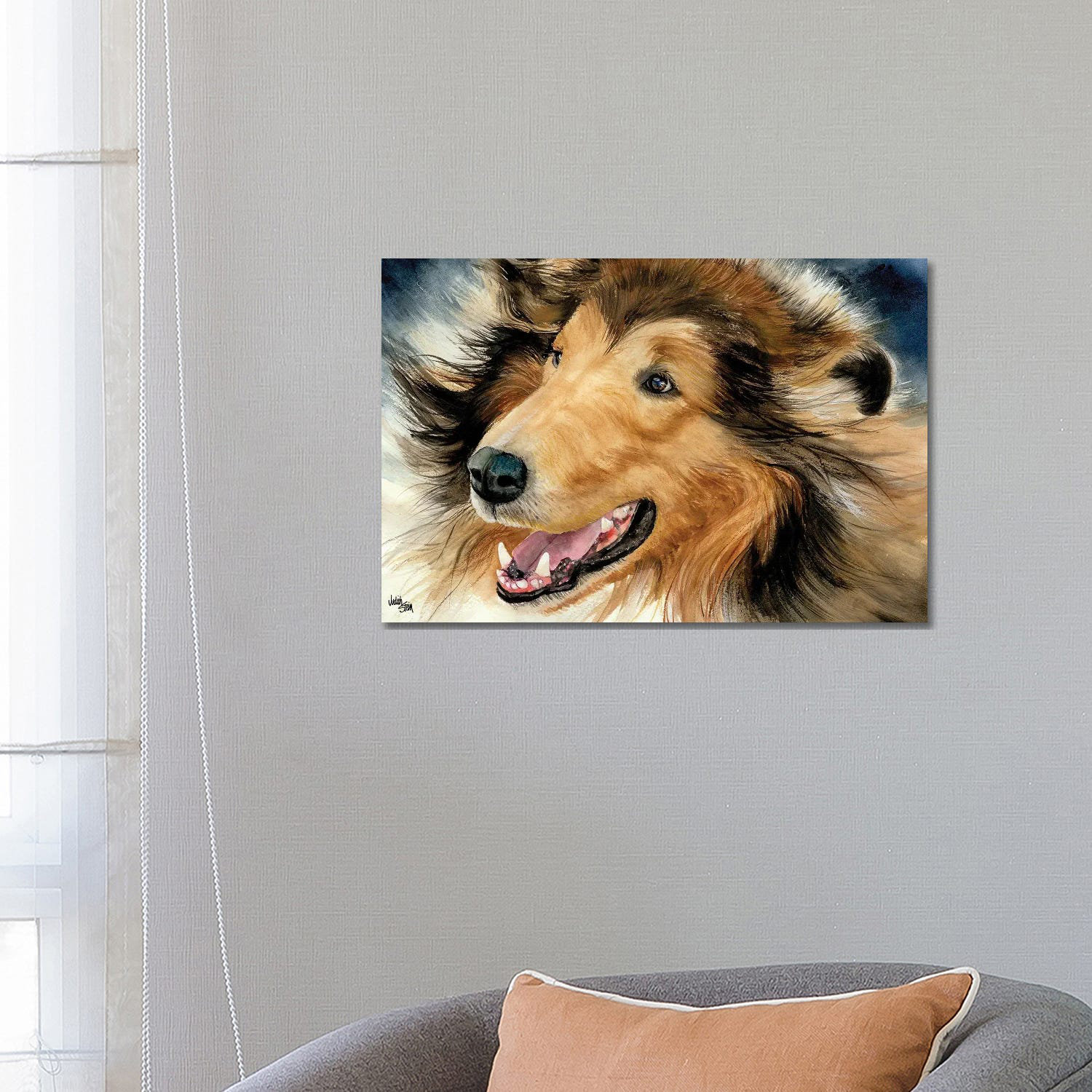 Rough best sale collie art