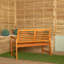 Solid Wood Fir Outdoor Bench