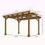 Pergola arquée, treillis de jardin pour l'extérieur