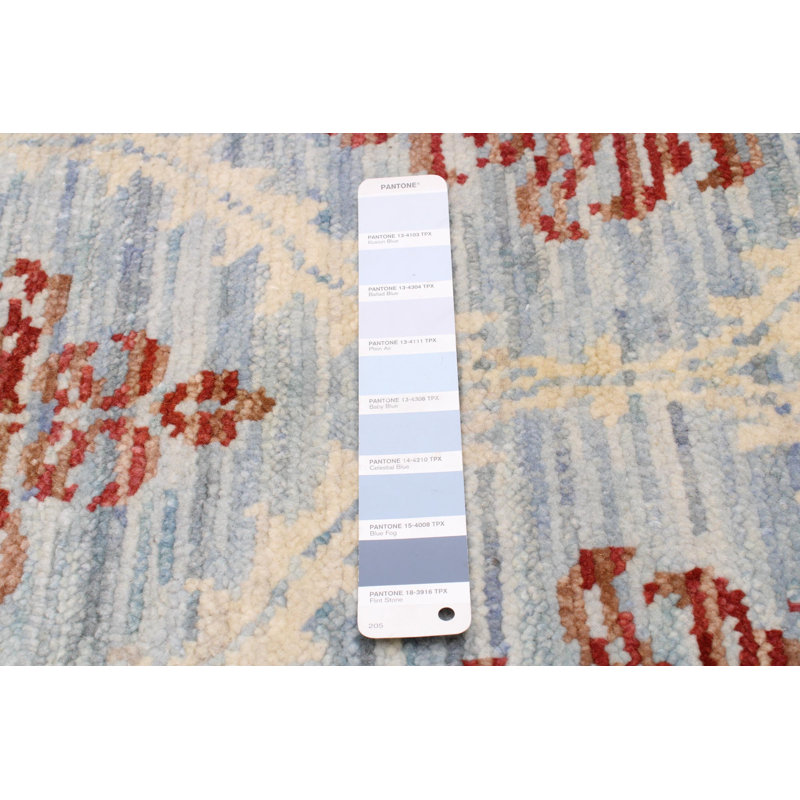 Tapis bleu clair Mystique 8 po 2 po x 10 po 3 po