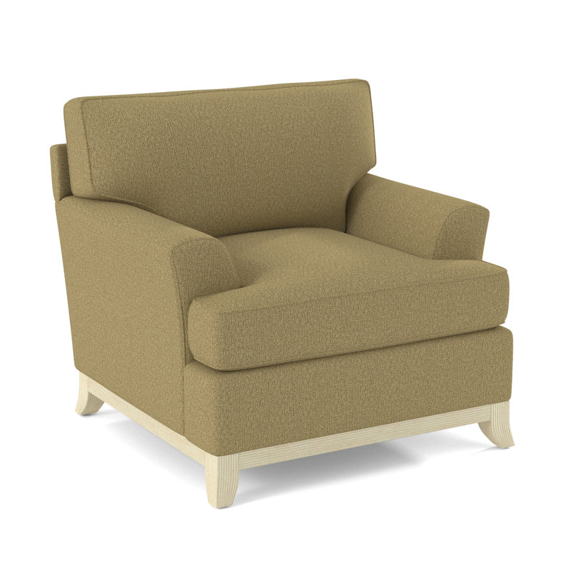 Oaks Way Armchair, Bisque, White Performance Fabric; 0851-94