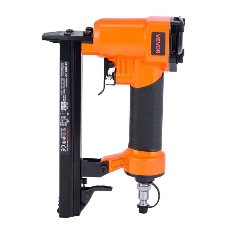 Pneumatic Staple Gun, 22 Gauge Pneumatic Upholstery Stapler for 71 Series Fine Wire Staples 3/8-inch Crown 5/32"-5/8" Length, 70-110 PSI Air Staple Gun for Woodworking, Upholstering, DIY Project
