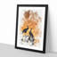 Silhouette of Two Peacocks - Picture Frame Painting Print-56853397-56853398