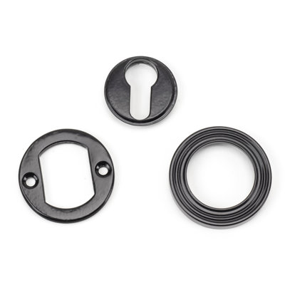 Concealed, Beehive Escutcheon 3 Piece Door Accessory Set