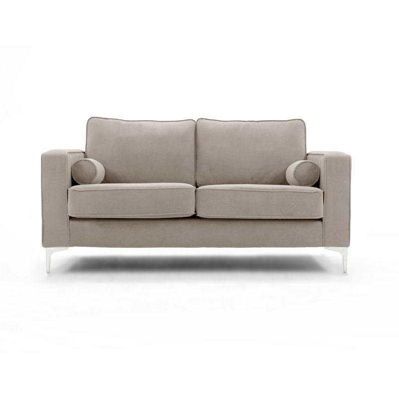 Georgio Velvet Sofa, Mink, 2