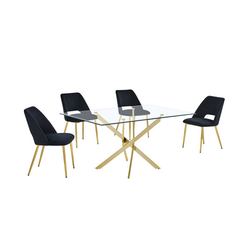 5 pièces Ensemble repas, Noir