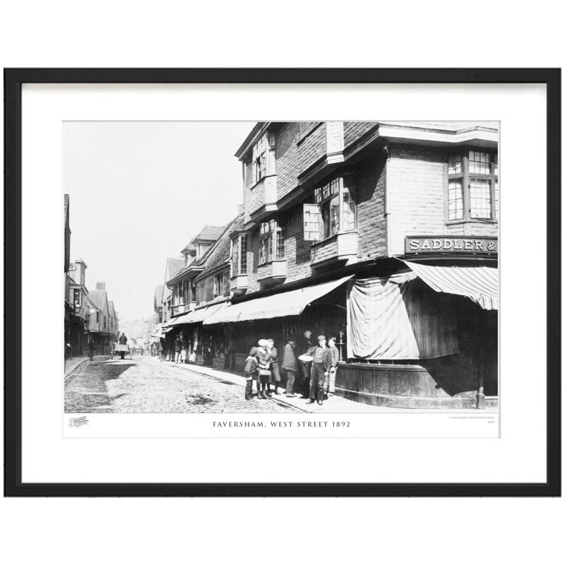 Faversham, West Street 1892 - Single Picture Frame Print, 40cm H x 50cm W x 2.3cm D