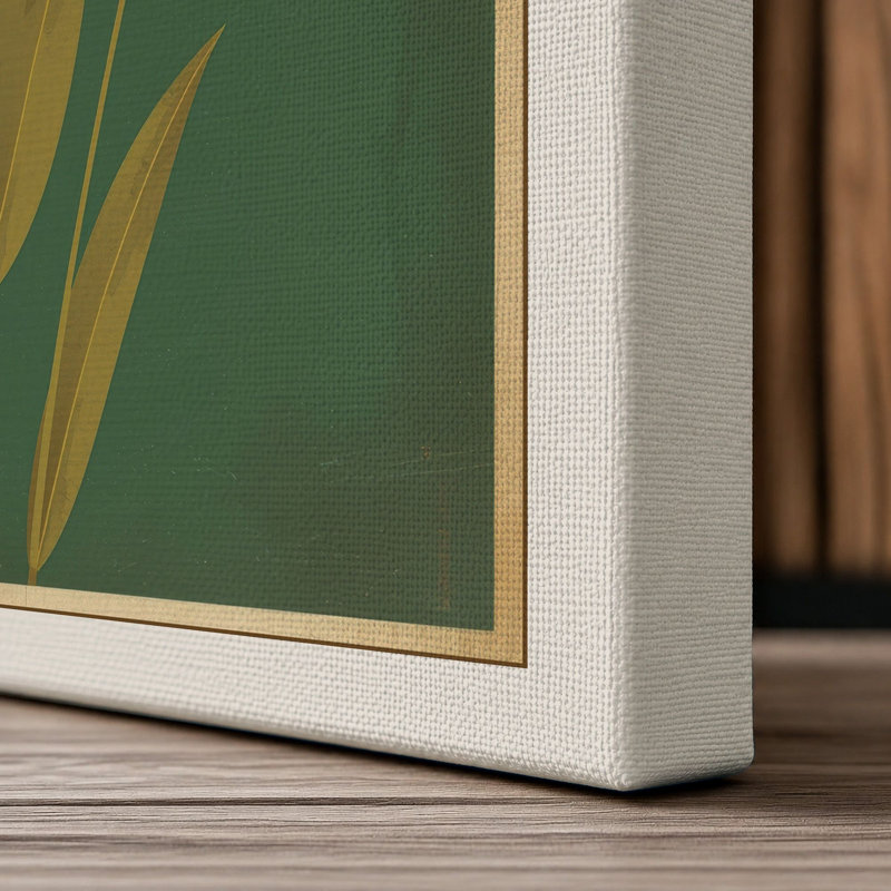 Blooms Botanical - Wrapped Canvas, 18x12 - 45.7 x 30.5 cm, Cream Border