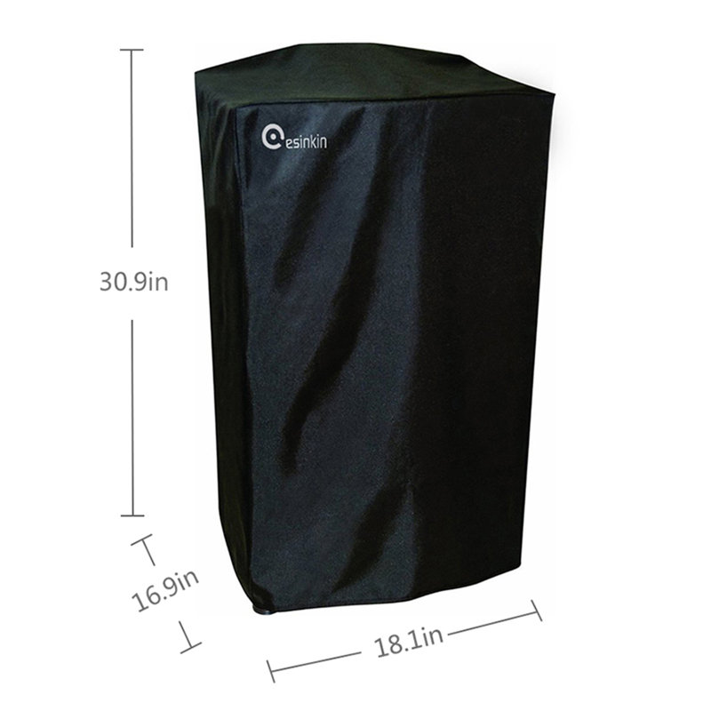 Housse en polyester de 30 pouces pour barbecue en polyester résistant aux intempéries et s'adaptant à tous les fumoirs verticaux de 30 pouces Masterbuilt en noir, modèle MB20080110