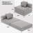 39.2" Folding Sofa Bed, Convertible Sleeper Chair with Pillow, Portable Floor Couch for Small Spaces, Compression Packaging-2009970710