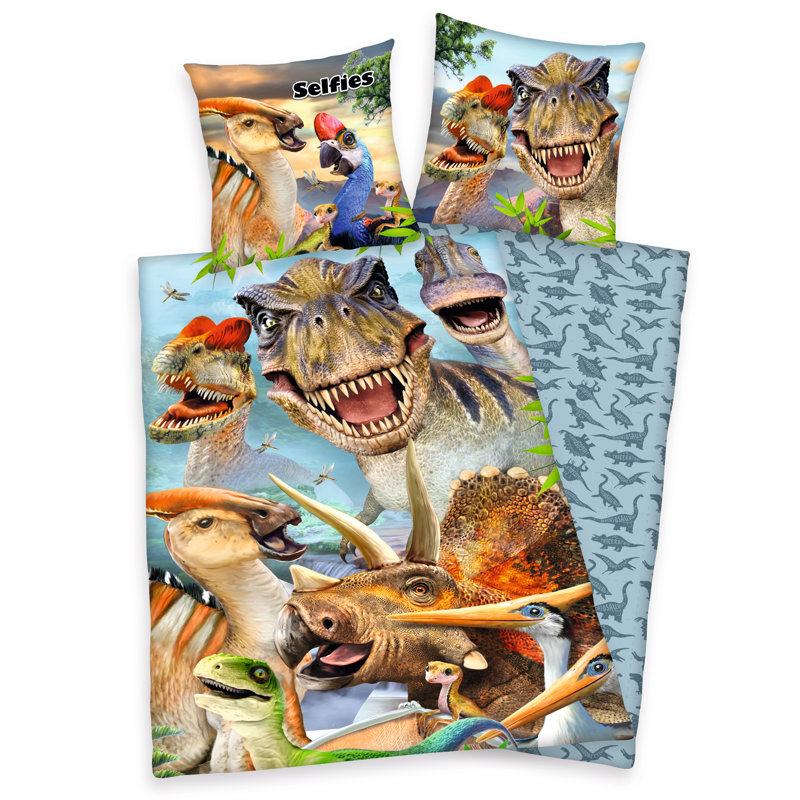 Selfies Dinosaur Duvet Cover Set
